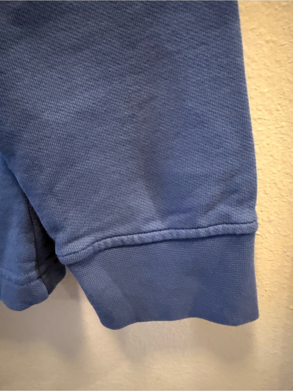 UNTUCKit Pullover Mens XLarge Sweater Quarter Zip Wolfred-Mid Blue Elbow Patch - Picture 6 of 16